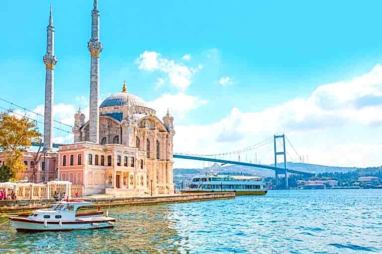 Ortakoy Camii İstanbul Boğaz Turu Lotus Yachts